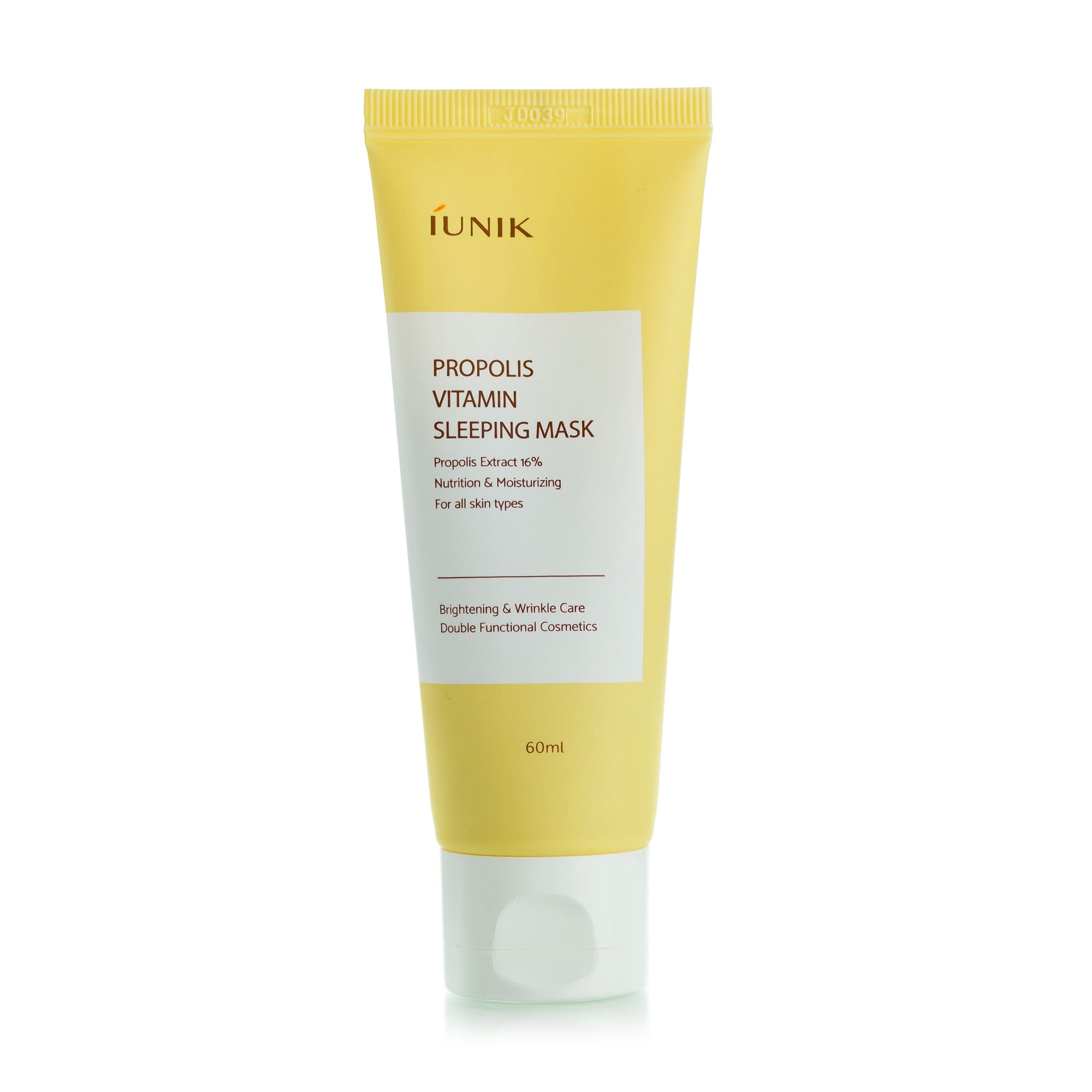Відновлювальна нічна маска для обличчя IUNIK Propolis Vitamin Sleeping Mask з прополісом, 60 мл